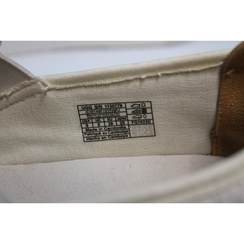 UGG Cahlvan Women's White Leather Comfort Slip-On Casual Shoes US 8 - Picture 7 of 8